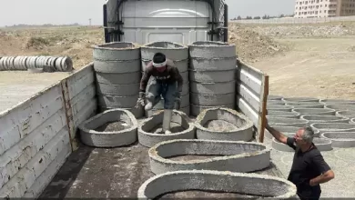 بارگیری و ارسال کول سیمانی در تولیدی کول ترابی